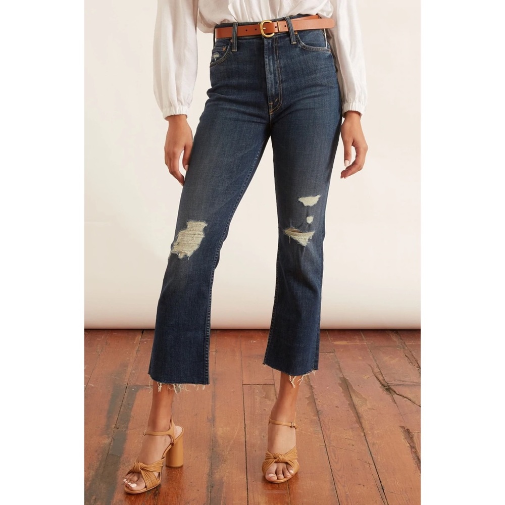 Mother HIGH WAISTED RIDER ANKLE FRAY Jeans SZ 26